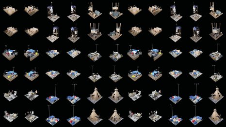 Modelle der Ausstellung Prostest/Architektur