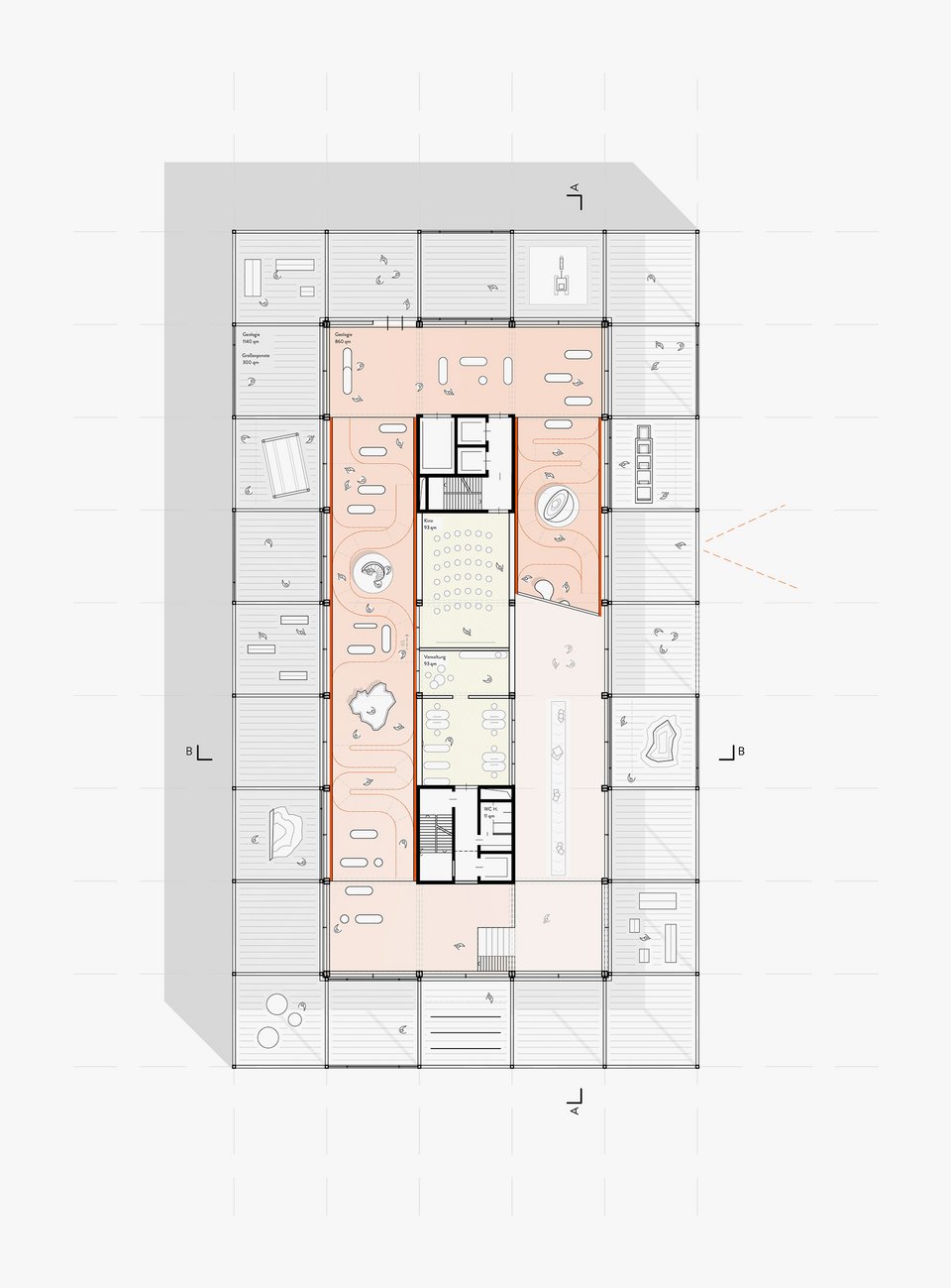 Grundriss E1 der Studienarbeit Nowa Energija