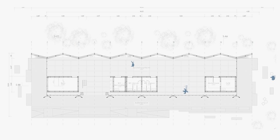 Grundriss OG der Studienarbeit STUDI-WAVE