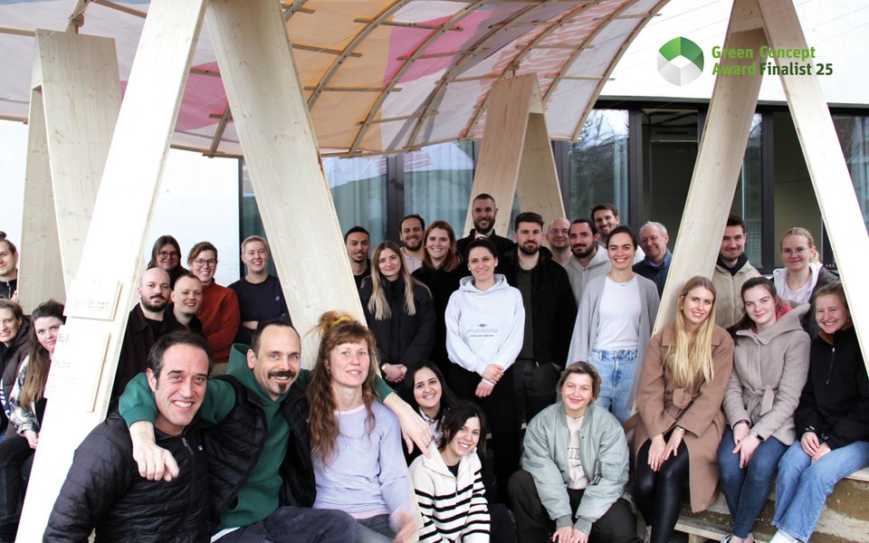 Reallabor The Dächle Gruppenbild Studierende mit Betreuern