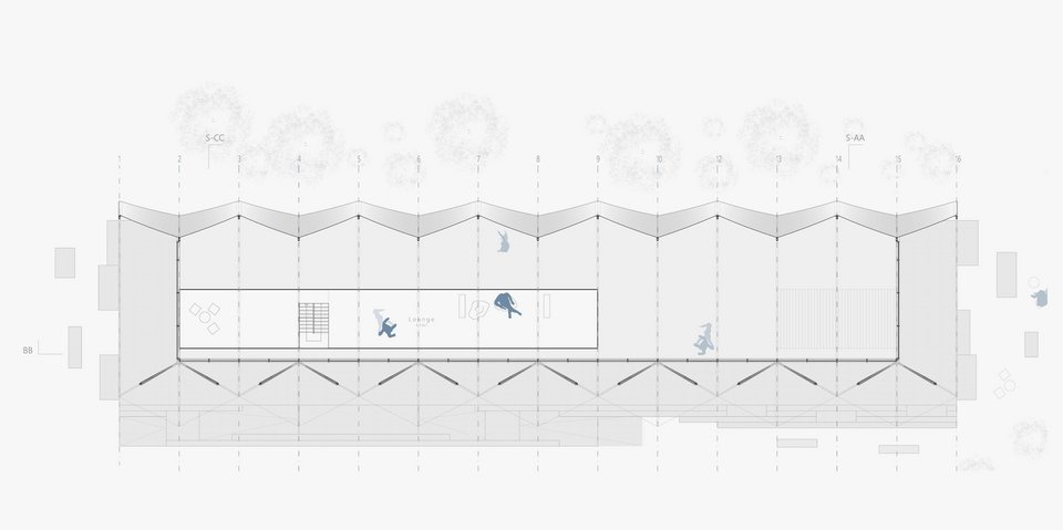 Grundriss EG der Studienarbeit STUDI-WAVE