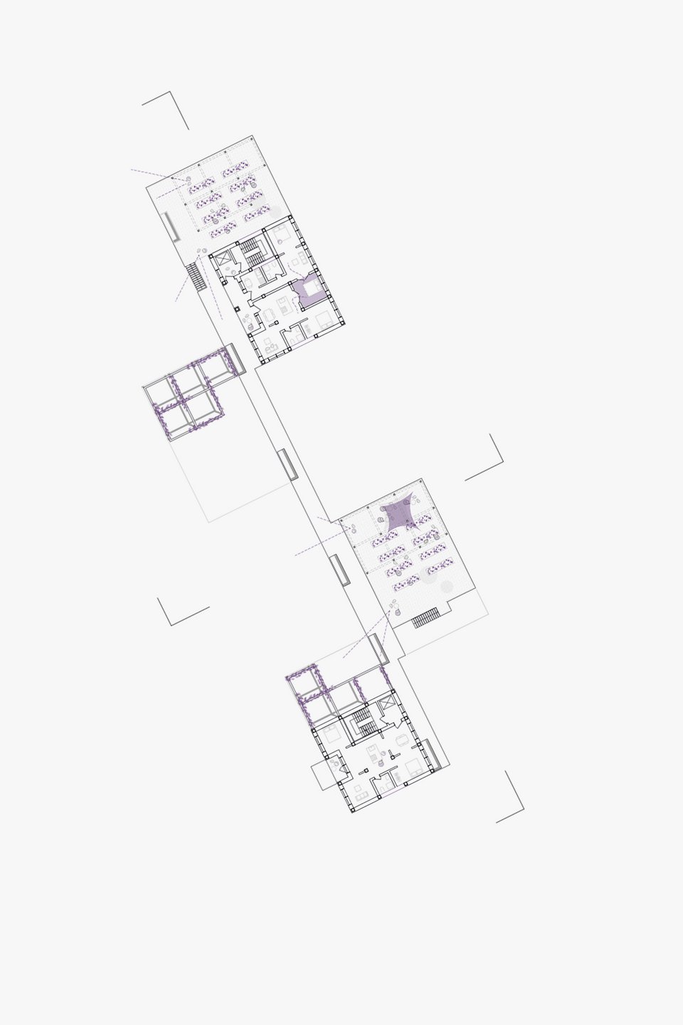 Grundriss 5.OG der Bachelor Arbeit Wild Urban Nature