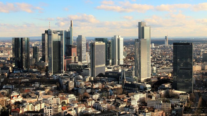 Skyline einer Großstadt