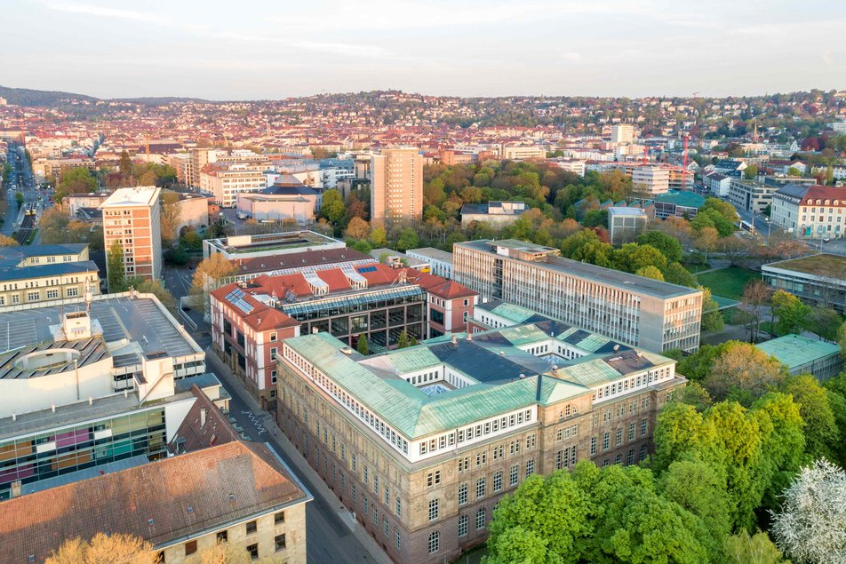 aerial photo of HFT Stuttgart