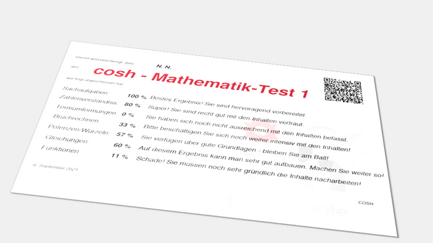 Beispiel-Zertifikat cosh-Test